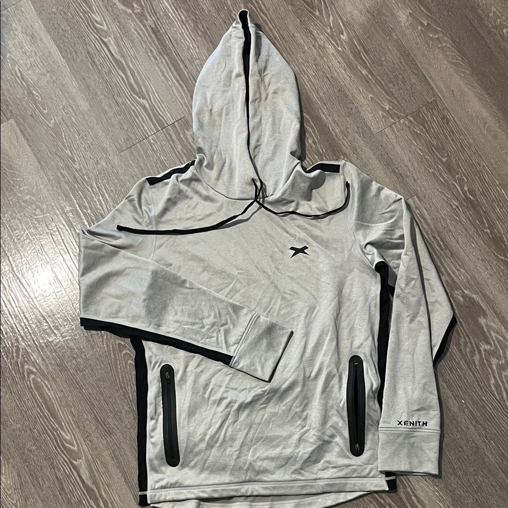 Xenith Gray Hooded Sweatshirt